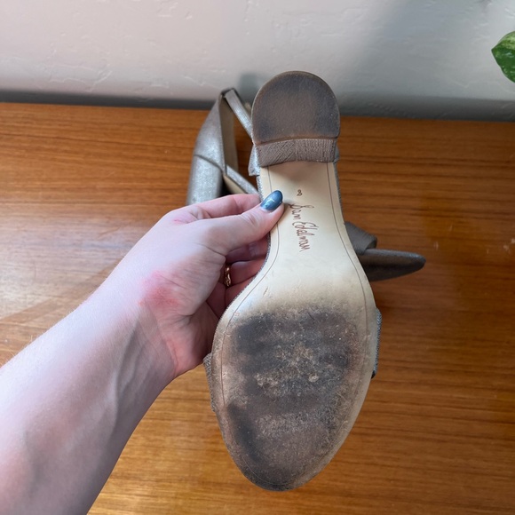 Sam Edelman Yaro Silver Block Heel 8 - Picture 12 of 12